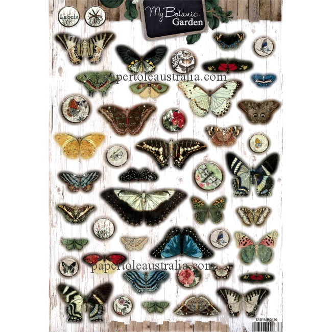 MBG430 Die Cut -  Topper Butterfly Collection