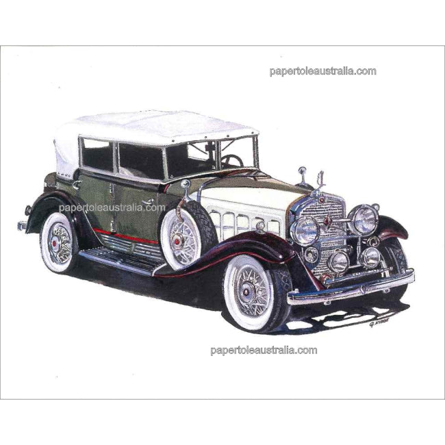 PT5183 Car 1931 Cadillac V16 Phaeton (small) - Papertole Print