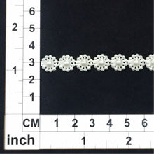 Load image into Gallery viewer, PB008- Ivory Flat Back Pearl Trim
