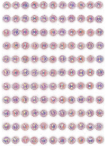 6mm Pale Lavender Acrylic Craft Gems