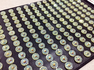 5mm Pale Lime Acrylic Craft Gems