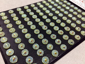 6mm Pale Lime Acrylic Craft Gems
