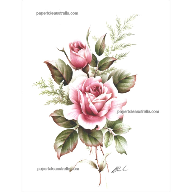 PT2749 Summer Rose (medium) - Papertole Print