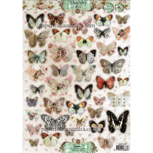 SC382 Die Cut - Vintage Butterflies