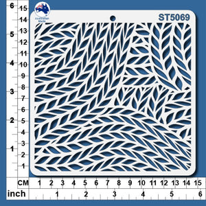 ST5069 Stencil Fancy Knit Pattern