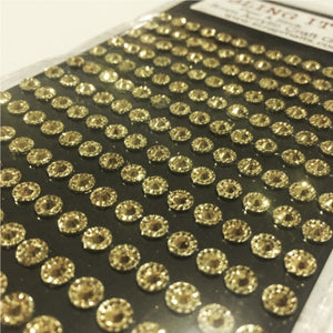 5mm Gold Sparkle Acrylic Craft Gems