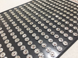 4mm Silver Sparkle Acrylic Craft Gems