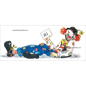 PT3296 Clown Says Hi - Papertole Print