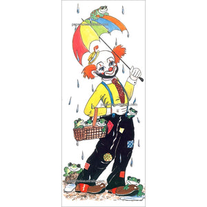 PT3294 Clown With Frogs - Papertole Print