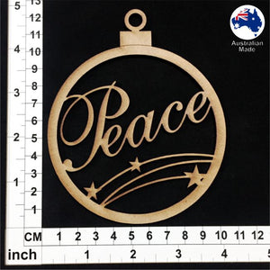 WS1006 Bauble with Peace