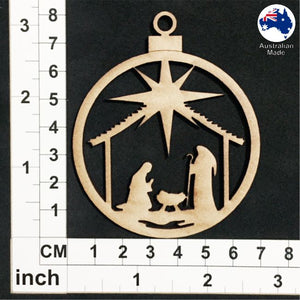 WS1012 Bauble with Nativity