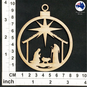 WS1012 Bauble with Nativity