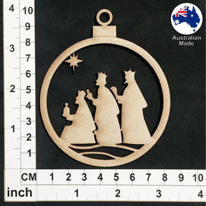 WS1013 Bauble with 3 Wise Men