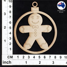 Load image into Gallery viewer, WS1017 Bauble with Gingerbread Man
