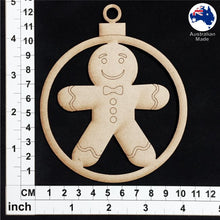 Load image into Gallery viewer, WS1017 Bauble with Gingerbread Man
