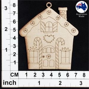 WS1018 Gingerbread House Ornament