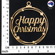 Load image into Gallery viewer, WS1025 Happy Christmas Bauble 01 - With Circles
