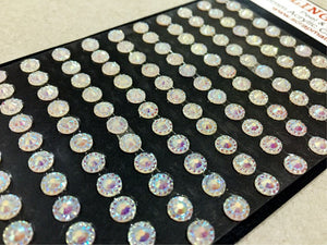 6mm White Sparkle Acrylic Craft Gems